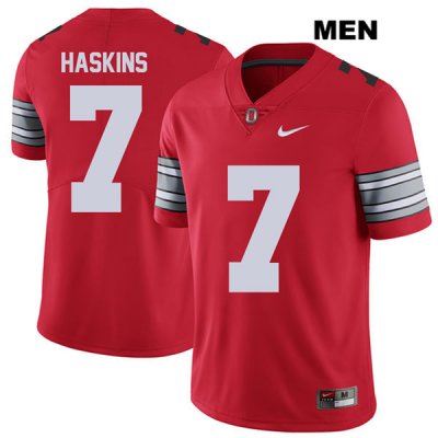 Men's NCAA Ohio State Buckeyes Dwayne Haskins #7 College Stitched 2018 Spring Game Authentic Nike Red Football Jersey TC20W58RP